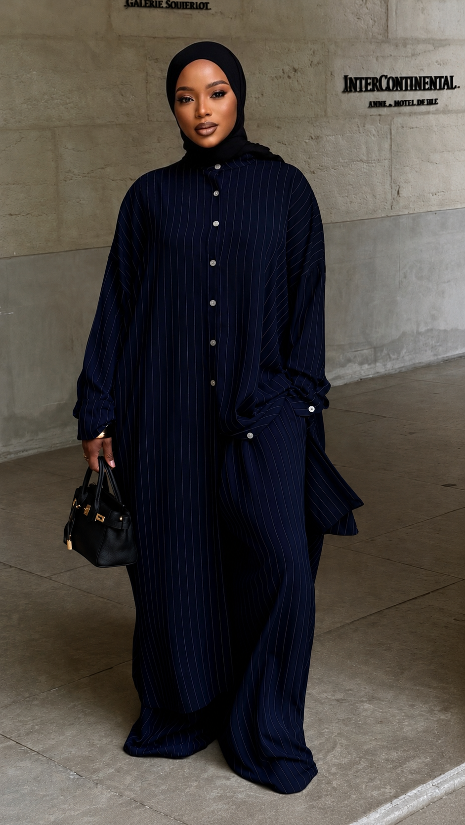 ENSEMBLE NAYA bleu marine
